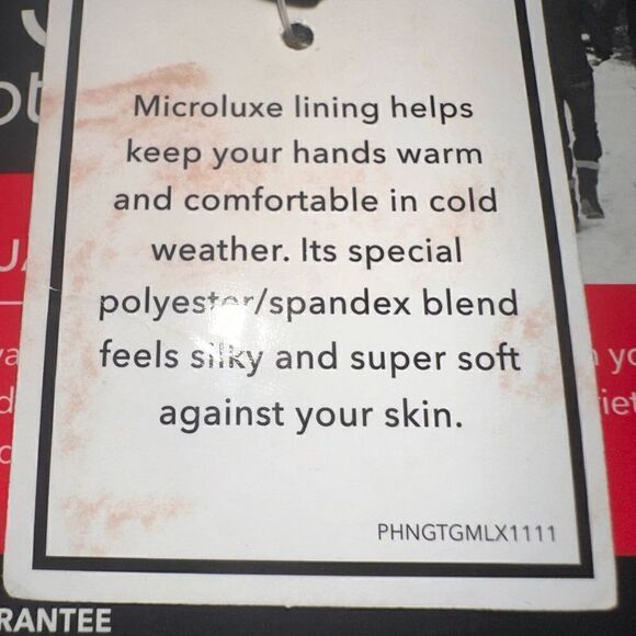 New Isotoner Casual Microluxe Lining
Gloves, Large/ Run XSmall - Picture 10 of 12